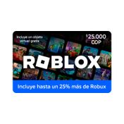 Pin virtual Roblox de $25.000