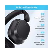 Audífonos tipo diadema con Bluetooth AUT250N, negros