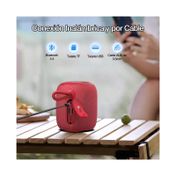 Altavoz con Bluetooth BOC243 de 5 W RMS, rojo
