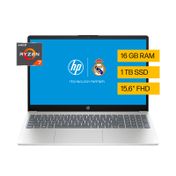 Portátil HP 15-FC0031LA, 15.6" FHD, AMD Ryzen 7, RAM 16 GB, 1 TB SSD, Windows 11, plateado
