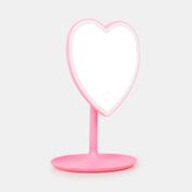 Espejo de mesa corazón con luz 25 cm (surtido)
