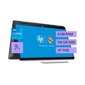 Convertible HP 14-EK1011LA, 14" FHD, Intel Core i5, RAM 8 GB, 512 GB SSD, Windows 11, azul