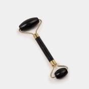 Masajeador facial Jade de 14 cm negro