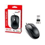 Mouse óptico alámbrico Genius DX-120, negro