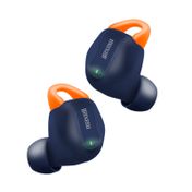 Audífonos con Bluetooth Maxell EB-BTMXDUO, azul con naranja