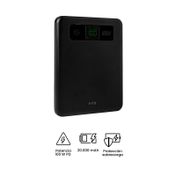 Batería portátil VTA de 20.000 mAh, negra