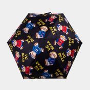 Sombrilla manual de 17.5 cm Henney Bear negra