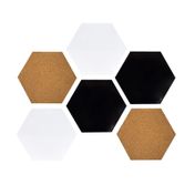 Set x6 tableros mixtos hexagonales