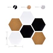 Set x6 tableros mixtos hexagonales
