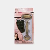 Set de masajeadores faciales de jade x2 piezas