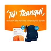 Combo Tú Tranqui Microsoft 365 Personal x 15 meses + morral Case Logic Query