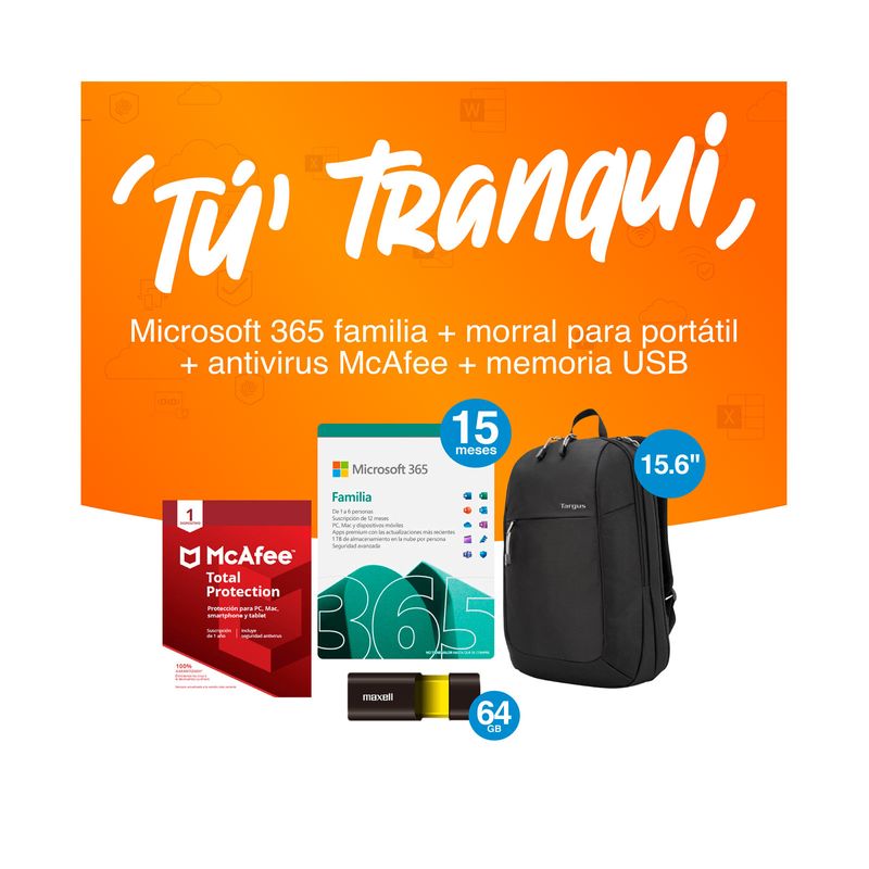 combo-tu-tranqui-fam15-morral-para-portatil-de-15-6-intellect-memoria-usb-64-gb-antivirus-mcafee-698024