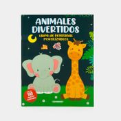 Animales divertidos: libro de pegatinas reutilizables