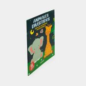Animales divertidos: libro de pegatinas reutilizables