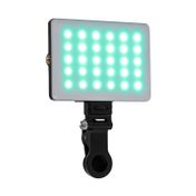Panel recargable Led VTA de 5 W con soporte, negro