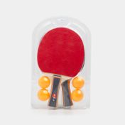 Set de 2 raquetas de ping pong con 4 pelotas