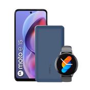 Combo Conéctate de celular Motorola E15, RAM 2 GB, 64 GB, morado + batería Belkin de 10.000 mAh + Smartwatch Havit