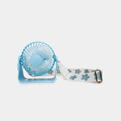Ventilador de mesa 5.5" 15 cm y 3 velocidades con soporte azul