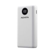 Batería portátil de 20.000 mAh con pantalla, blanco