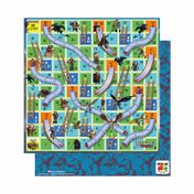 Juego de mesa escalera y toboganes dragones