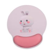 Pad mouse de 25 x 23 cm conejo, rosado