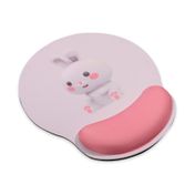 Pad mouse de 25 x 23 cm conejo, rosado