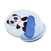 Pad mouse de 25 x 23 cm panda en patineta, azul