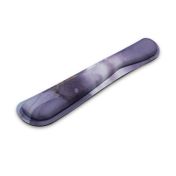 Descansamuñecas de 46 x 8.6 cm, gris con blanco