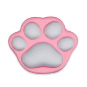 Pad mouse de 11.5 x 9.5 cm huella de gato, rosado