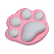 Pad mouse de 11.5 x 9.5 cm huella de gato, rosado