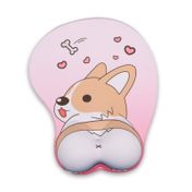 Pad mouse de 26 x 22 cm perro, rosado