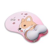 Pad mouse de 26 x 22 cm perro, rosado