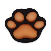 Pad mouse de 11.5 x 9.5 cm huella de gato, negro