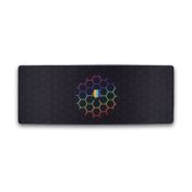 Pad mouse de 30 x 80 cm hexágonos negros