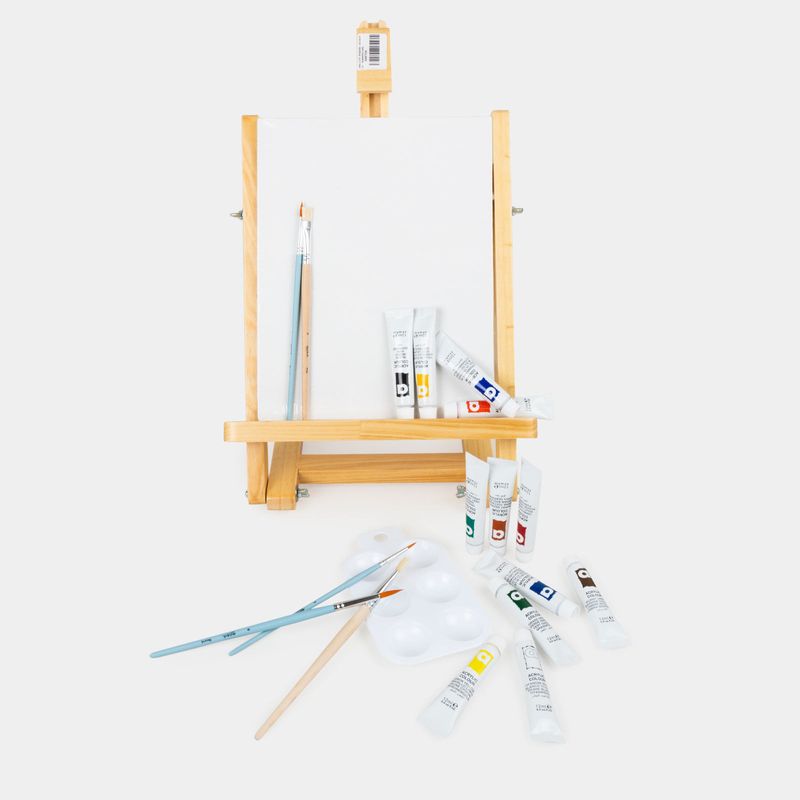 kit-de-arte-con-caballete-de-32-cm-acrilicos-699532