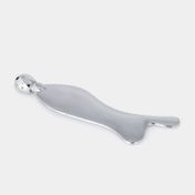 Masajeador facial plateado 15 cm