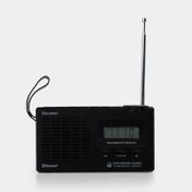 Radio reloj AM/FM portable con Bluetooth de 1.2 W RMS