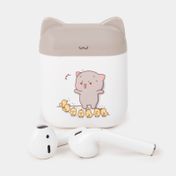 Audífonos in ear GK021 con estuche de gato, gris