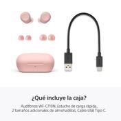Audífonos con Bluetooth Sony WF-C710N, rosados