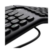 Teclado alámbrico Evolve KBK-260S, negro