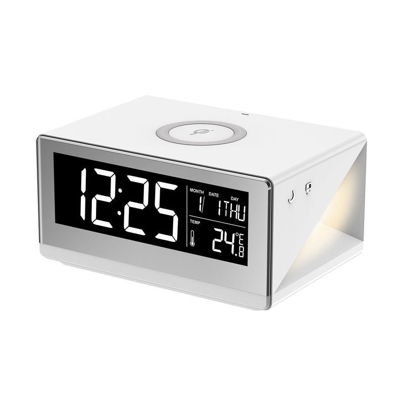 Reloj-digital-de-mesa-con-luz-cargador-inal-10W-blanco-677337