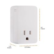 Protector de sobrecarga de pared GE con 1 salida de 1080 julios