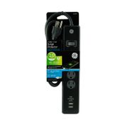 Multitoma con supresor de picos ge 4 salidas + 2 USB