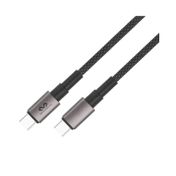 Cable USB-C a USB-C de 1.2 M de 60 W, negro