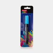 Marcador borrable azul neon