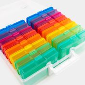 Caja organizadora con 16 compartimientos, multicolor