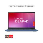 Portátil Lenovo IdeaPad Slim 3 de 15.6", AMD Ryzen 7 5825U, RAM 16 GB, 512 GB SSD, W11