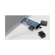 Lector de tarjetas 2 en 1 USB Xtech, gris