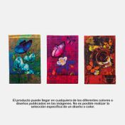 Libreta rayada con cierre magnético, Butterfly