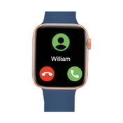 Smartwatch Slide Fitness SW550 de tablero rectangular, azul